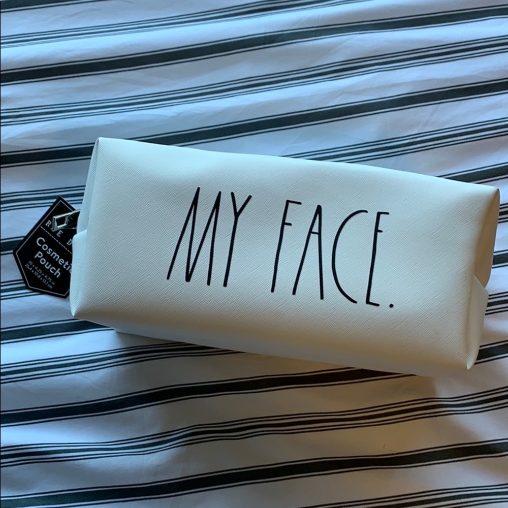 Rae Dunn MY FACE cosmetic pouch